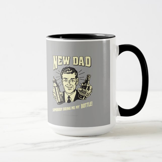 Jemand bringt mir meine Flasche Tasse (Rechts)