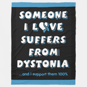 Jemand, den ich Liebe... Dystonia Fleece Blanket
