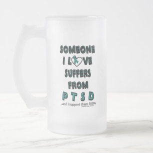 Jemand, den ich Liebe...PTSD Mattglas Bierglas