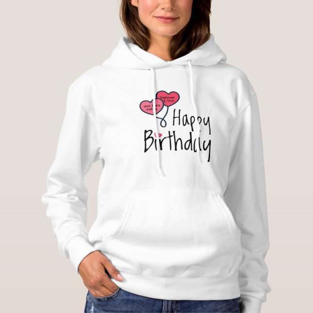 Jemand, den ich Liebe war heute geboren - Happy Bi Hoodie (Vorderseite)