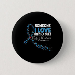 Jemand, der eine Liebe hat, braucht eine T1d Diabe Button
