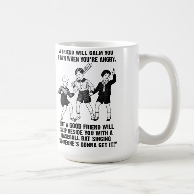 Jemand erhält es lustige Mug Kaffeetasse (Rechts)