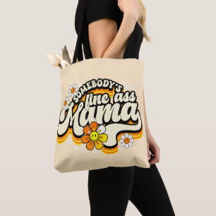 Jemand hat einen schönen Mama-Retro Tasche