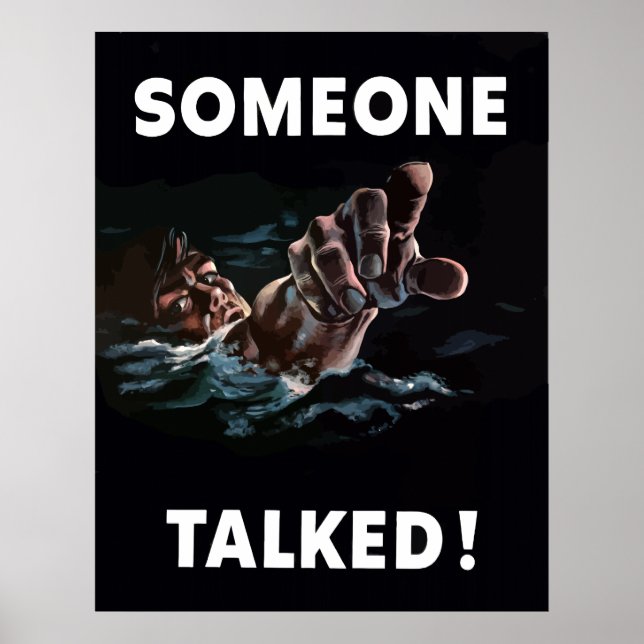 Jemand hat gesprochen poster (Vorne)