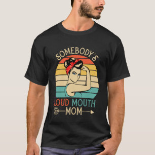 Jemand hat Loud Mouth Baseball Mama Mama Mother s T-Shirt