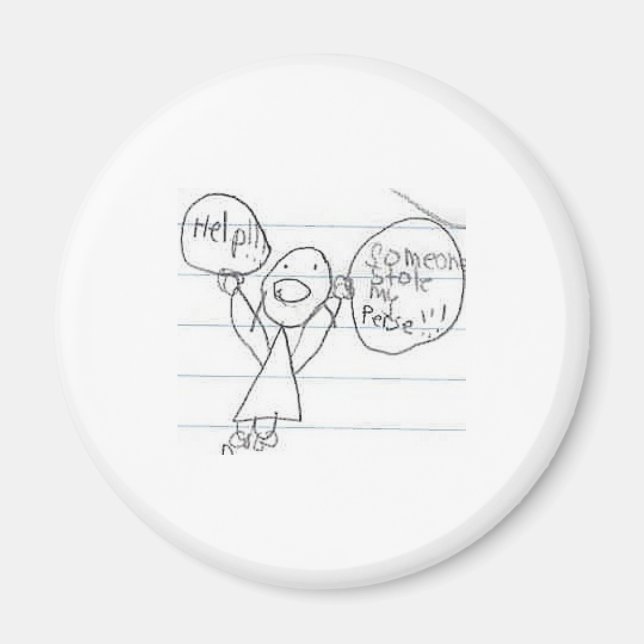 Jemand hat meine Perse gestohlen!!! Magnet (Vorne)