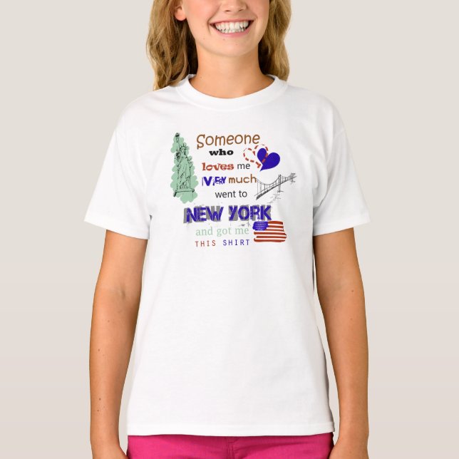 Jemand hat mich Got - NY T-Shirt (Vorderseite)