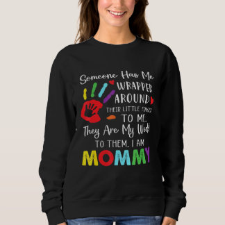 Jemand hat mich um den Finger geschlagen. Sweatshirt