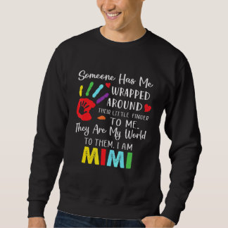 Jemand hat mich um den Finger geschlagen. Sweatshirt