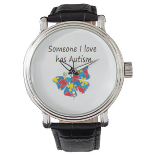 Jemand I Liebe hat Autismus (multi) Armbanduhr