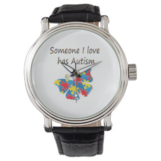 Jemand I Liebe hat Autismus (multi) Armbanduhr