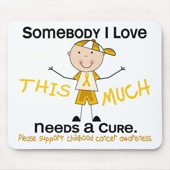 Jemand i-Liebe - Kindheits-Krebs (Junge) Mousepad (Vorne)