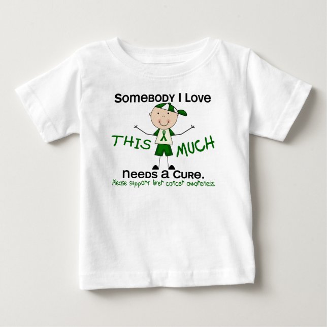 Jemand I Liebe - Leberkrebs (Junge) Baby T-shirt (Vorderseite)