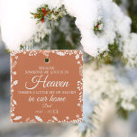 Jemand im Paradies Winter Greenery Foto Ornament Aus Metall<br><div class="desc">Ein echter Sake.</div>