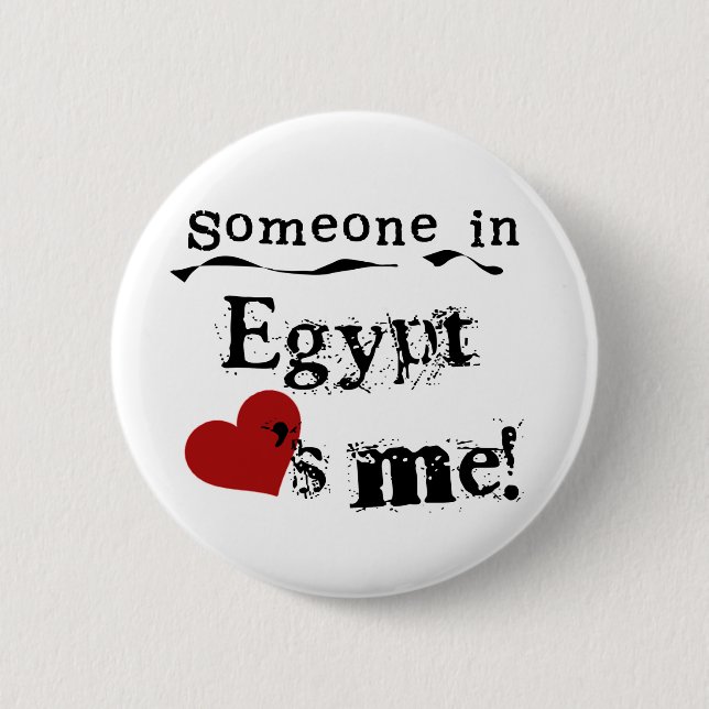 Jemand in Ägypten-Lieben ich Button (Vorderseite)