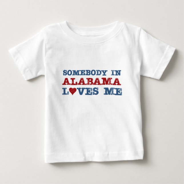 Jemand in Alabama-Lieben ich Baby T-shirt (Vorderseite)