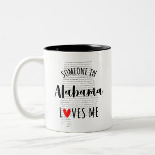 Jemand in Alabama Lieben Me Karte Kaffee Tasse