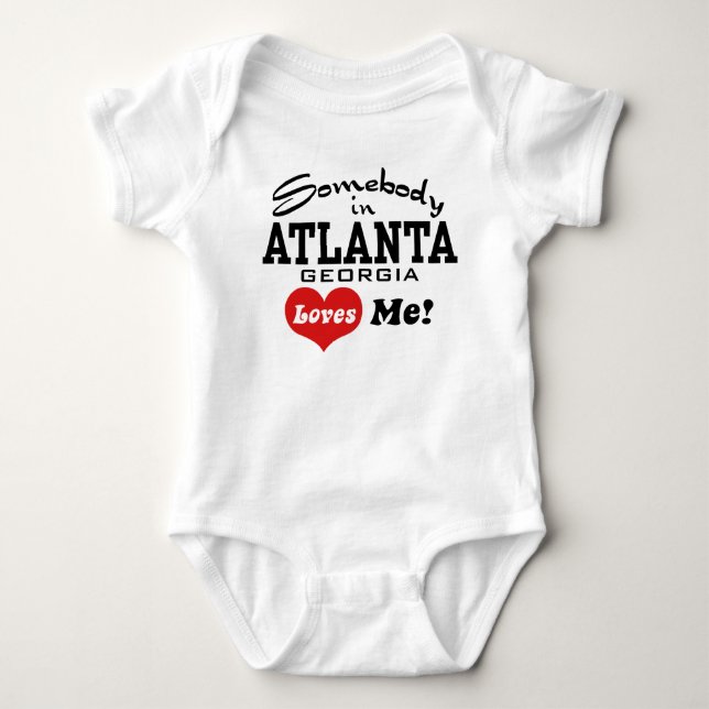 Jemand in Atlanta Georgia Lieben Baby Strampler (Vorderseite)