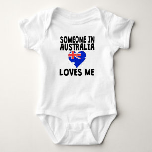 Jemand in Australien-Lieben ich Baby Strampler