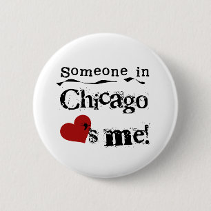 Jemand in Chicago Button