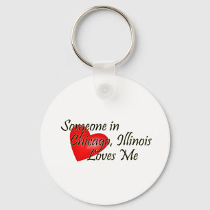 Jemand in Chicago Lieben Me Schlüsselanhänger