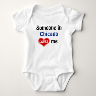 Jemand in Chicago Lieben mich Baby Strampler