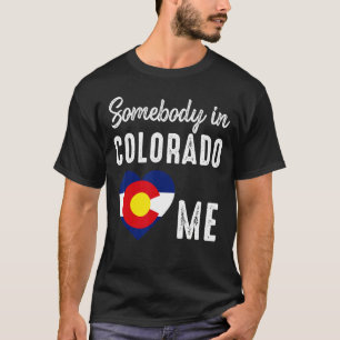 Jemand in Colorado Denver Map Flag Co Souvenir T-Shirt