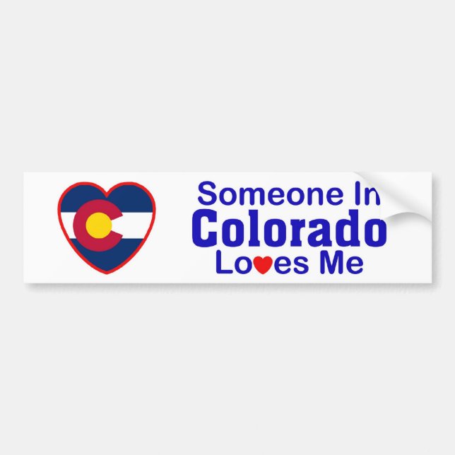 Jemand in Colorado-Lieben ich Autoaufkleber (Vorne)