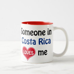 Jemand in Costa Rica Lieben mir Zweifarbige Tasse