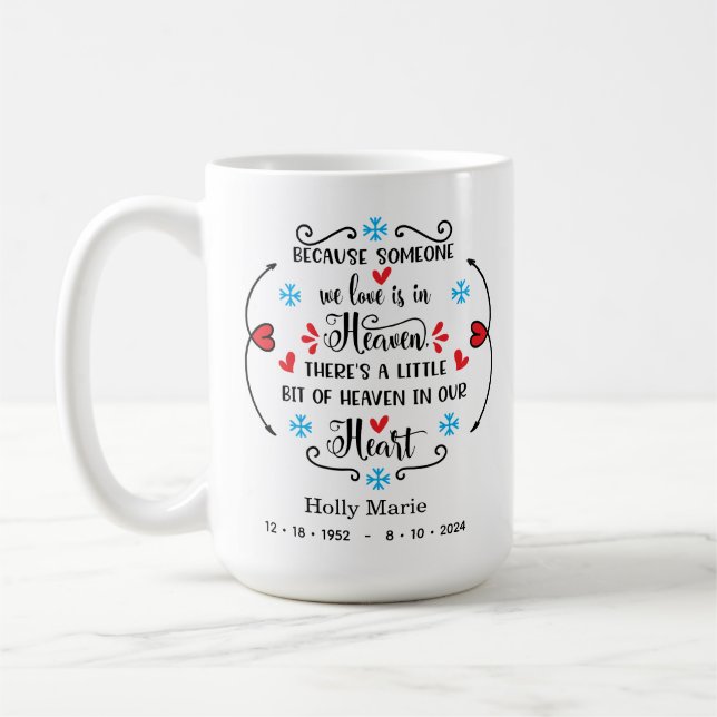 Jemand in der Pariser Gedenkstätte Kaffeetasse (Links)