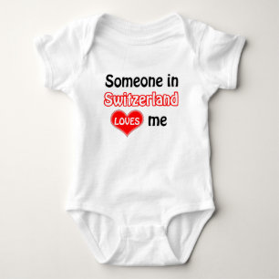 Jemand in der Schweiz Lieben mir Baby Strampler