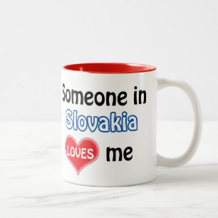 Jemand in der Slowakei Lieben mir Zweifarbige Tasse