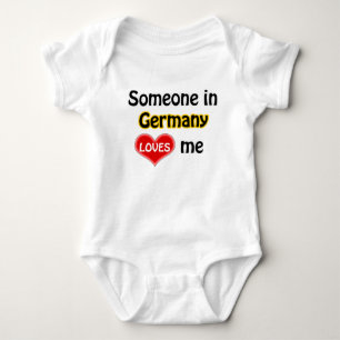 Jemand in Deutschland Liebe mir Baby Strampler