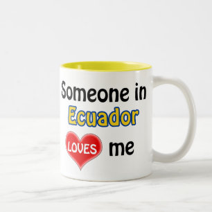 Jemand in Ecuador Lieben mir Zweifarbige Tasse