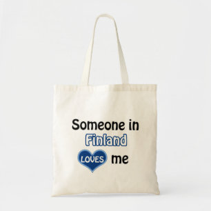 Jemand in Finnland Liebe mir Tragetasche