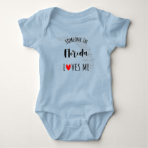 Jemand in Florida Lieben Me Map Baby Bodysuit