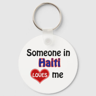 Jemand in Haiti Lieben mir Schlüsselanhänger
