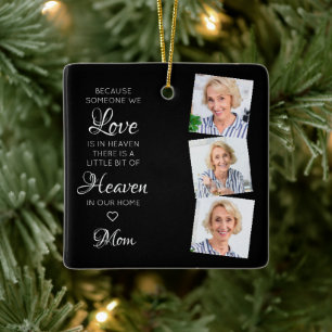 Jemand in Heaven Modern 3 Foto Memorial  Keramikornament
