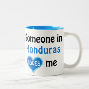 Jemand in Honduras Lieben mir Zweifarbige Tasse