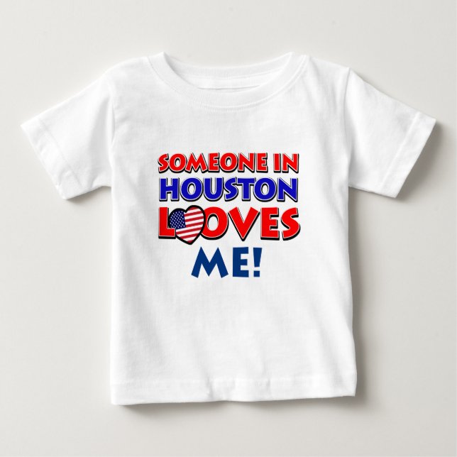Jemand in HOUSTON-Lieben ich Baby T-shirt (Vorderseite)