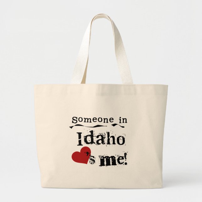 Jemand in Idaho-Lieben ich Jumbo Stoffbeutel (Vorne)