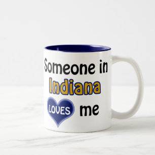 Jemand in Indiana Lieben mir Zweifarbige Tasse