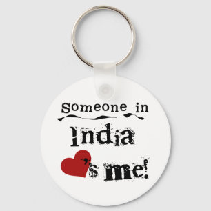 Jemand in Indien-Lieben ich Schlüsselanhänger