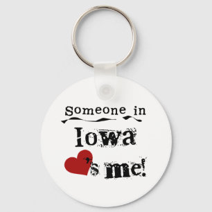 Jemand in Iowa-Lieben ich Schlüsselanhänger