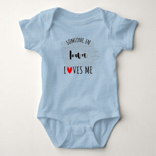 Jemand in Iowa Lieben Me Map Baby Bodysuit Baby Strampler