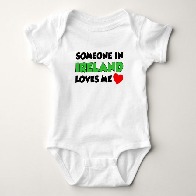Jemand in Irland Lieben ich Baby Strampler (Vorderseite)
