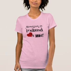 Jemand in Island-Lieben ich T-Shirt