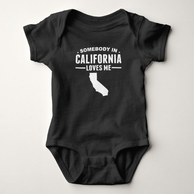 Jemand in Kalifornien-Lieben ich Baby Strampler (Vorderseite)
