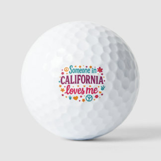 Jemand in Kalifornien liebt lustige Geschenke für  Golfball