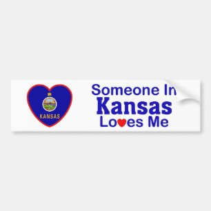 Jemand in Kansas-Lieben ich Autoaufkleber